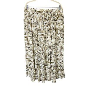 NEW‎ J Jill Pull On Ruffle Skirt Women’s Size XL Floral